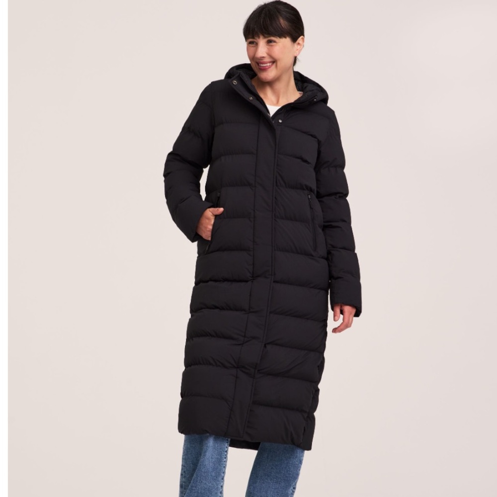 Denver Hayes Black Hyper-Dri Puffer Long Jacket